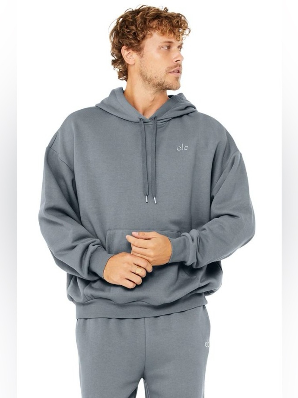 alo yoga Accolade Hoodie - Steel Blue